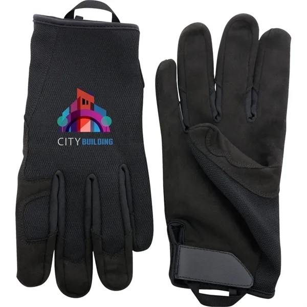 Synthetic Leather Palm & Fingertip Gloves for