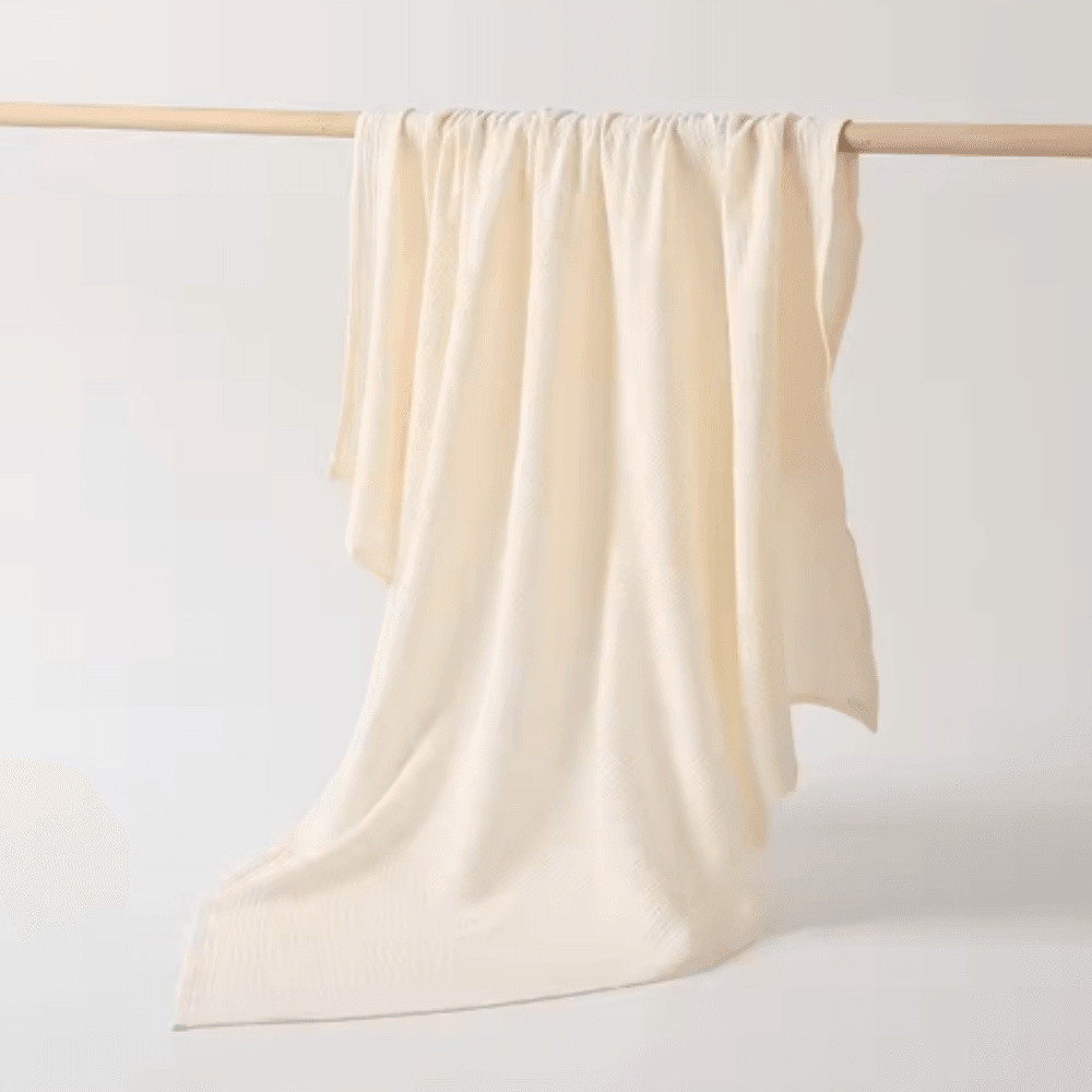 White Ruffles Swaddle Baby Blanket  for