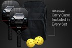 Carbon Fiber Pickleball Paddle Set