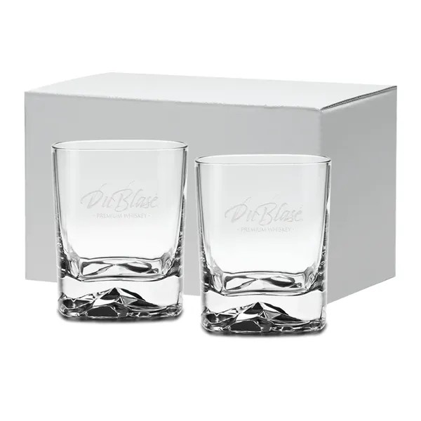 13.5 oz Etched Square Glacier OTR Gift Set for