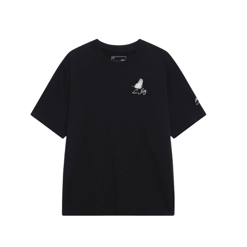Li-Ning women's Shoulder Half Sleeve T-Shirt for