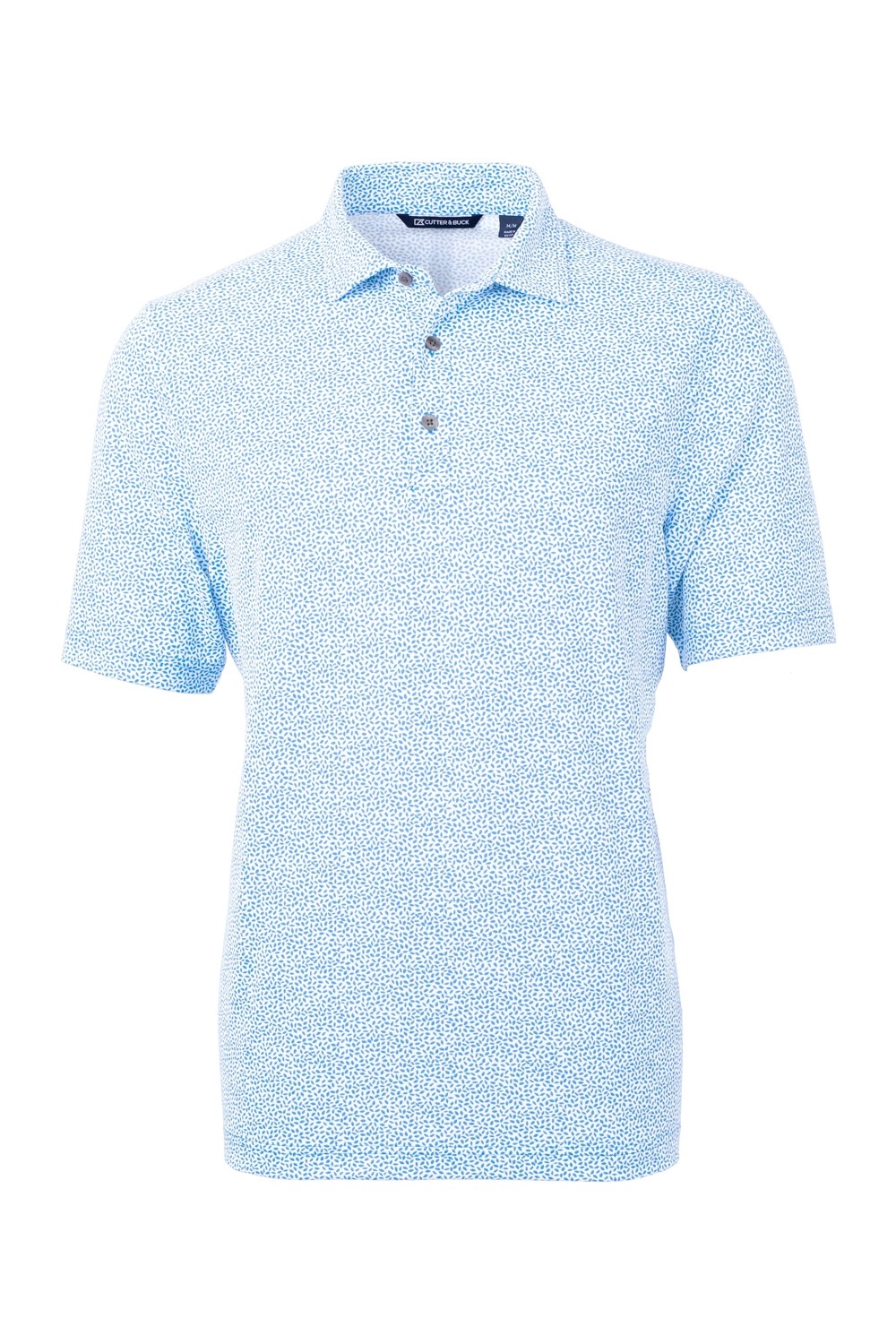 Cutter & Buck Virtue Recycled Botanical Print Featherlight Pique Mens Polo for