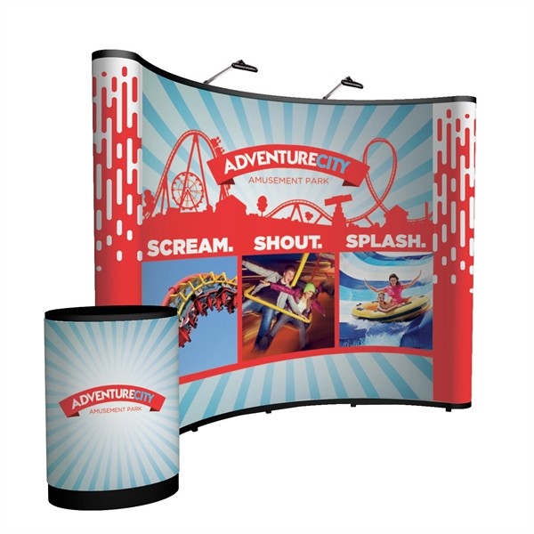 10' Curved Show 'N Rise Floor Display Kit (Full Mural) for