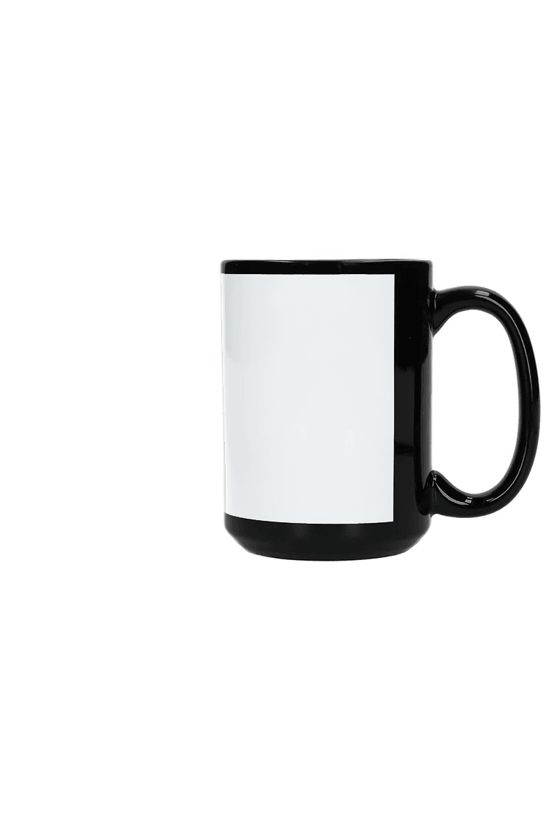 Black Ceramic Coffee Mug 15oz for