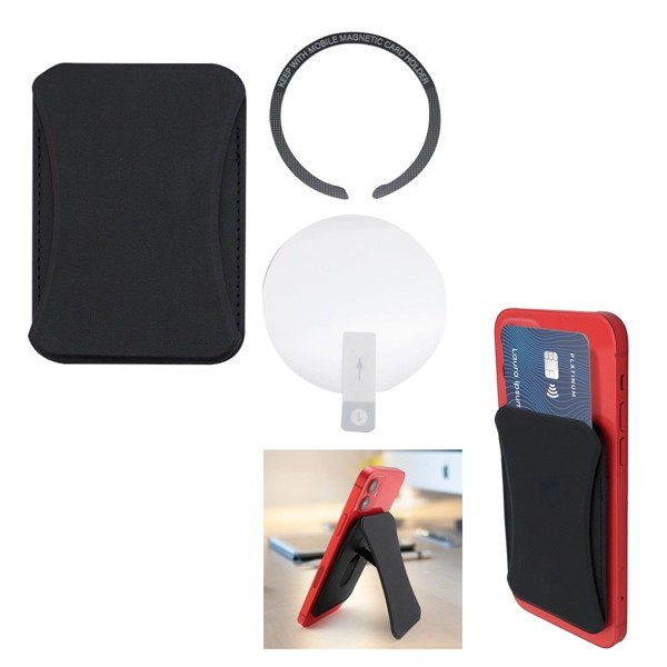 Magnetic Phone Wallet and Stand for