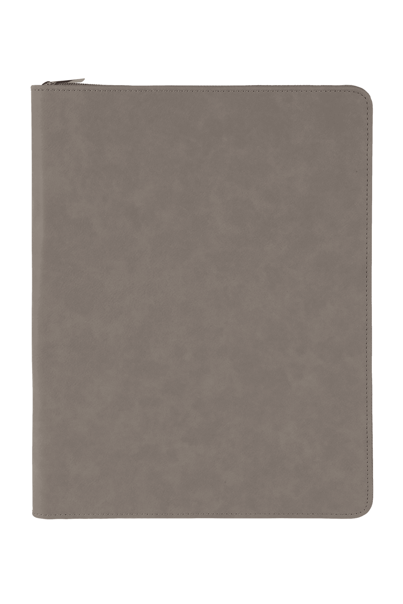 9 1/2" x 12" Laserable Leatherette Portfolio w/ Zipper and Notepad for