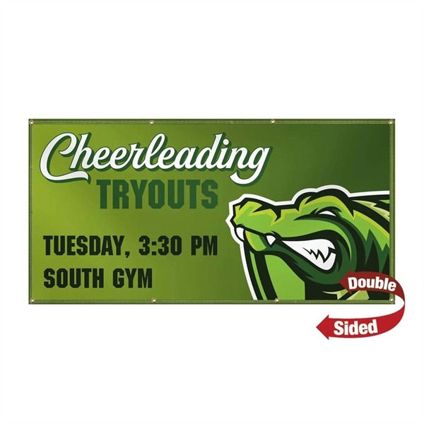 3' x 6' 13 oz. Smooth Vinyl Banner Double-Sided for