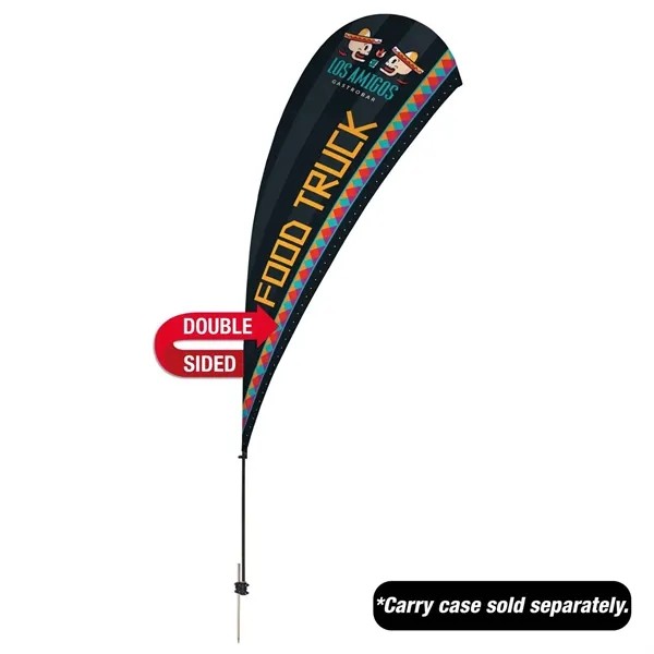 13' Value Teardrop Sail Sign Flag - 2-Sided with Spike for