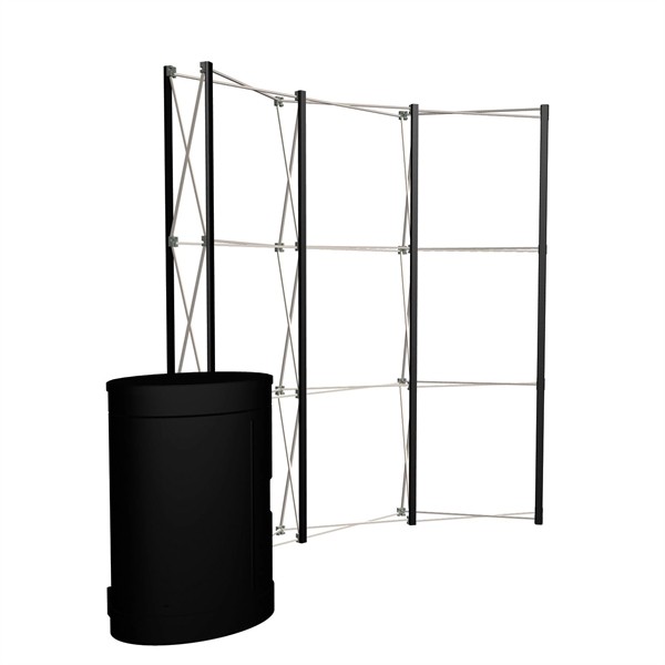 8' Curved Show 'N Rise Floor Display Hardware for