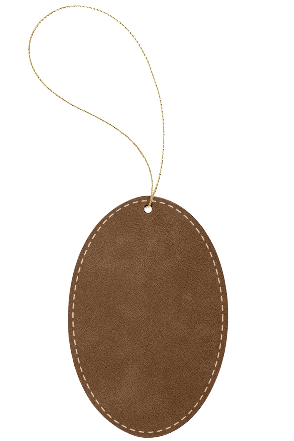 Leatherette Oval Ornament for