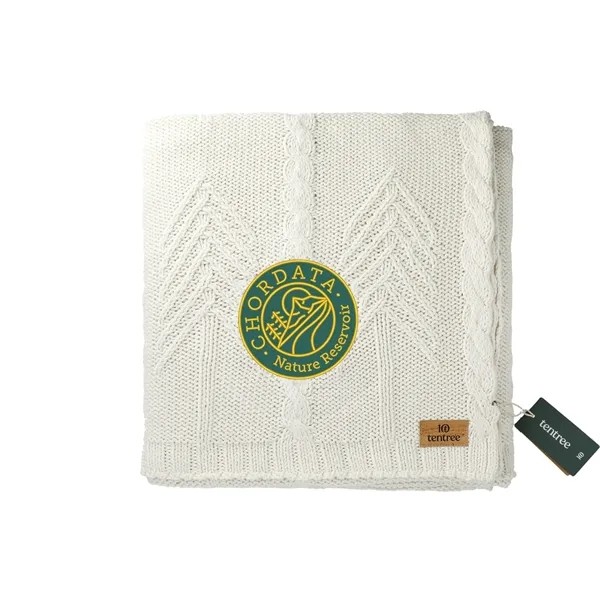 tentree Organic Cotton Cable Blanket for