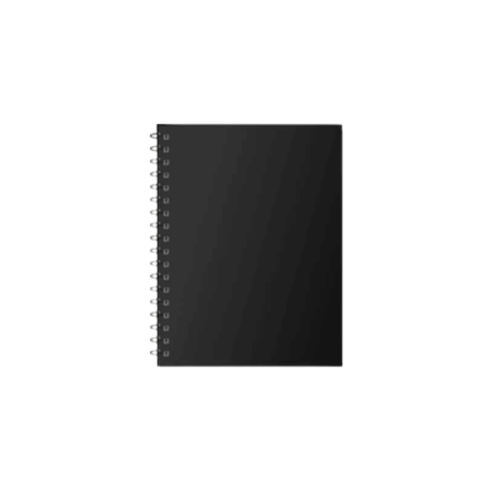 A5 Lined Spiral Notebook in Transparent Plastic Cover for