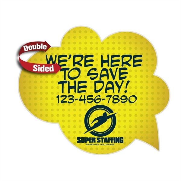 24" x 24" Custom Cut Corrugated Plastic Sign (Double-Sided) for