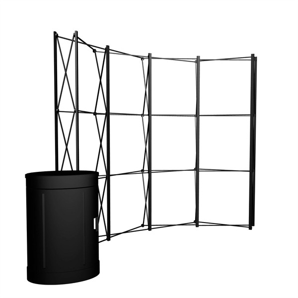 10' Curved ARISE Floor Display Hardware for
