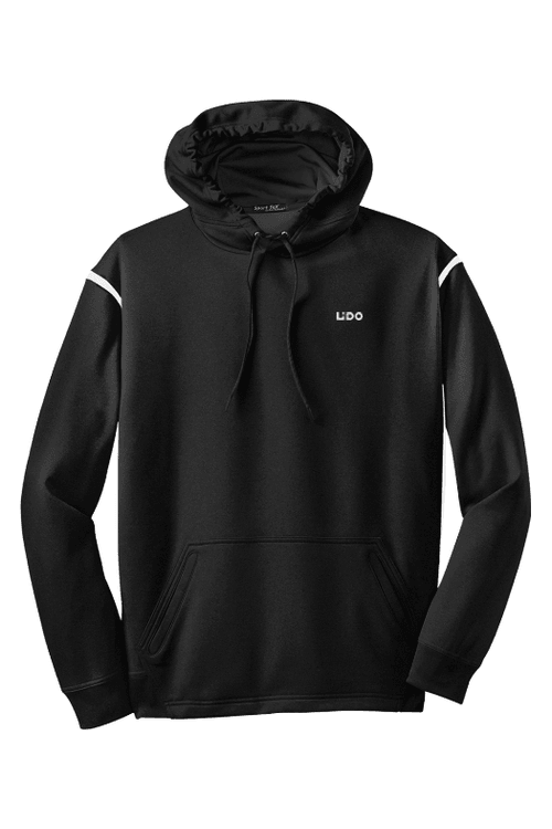 Sport-Tek Tech Fleece Colorblock Hooded Sweatshirt for