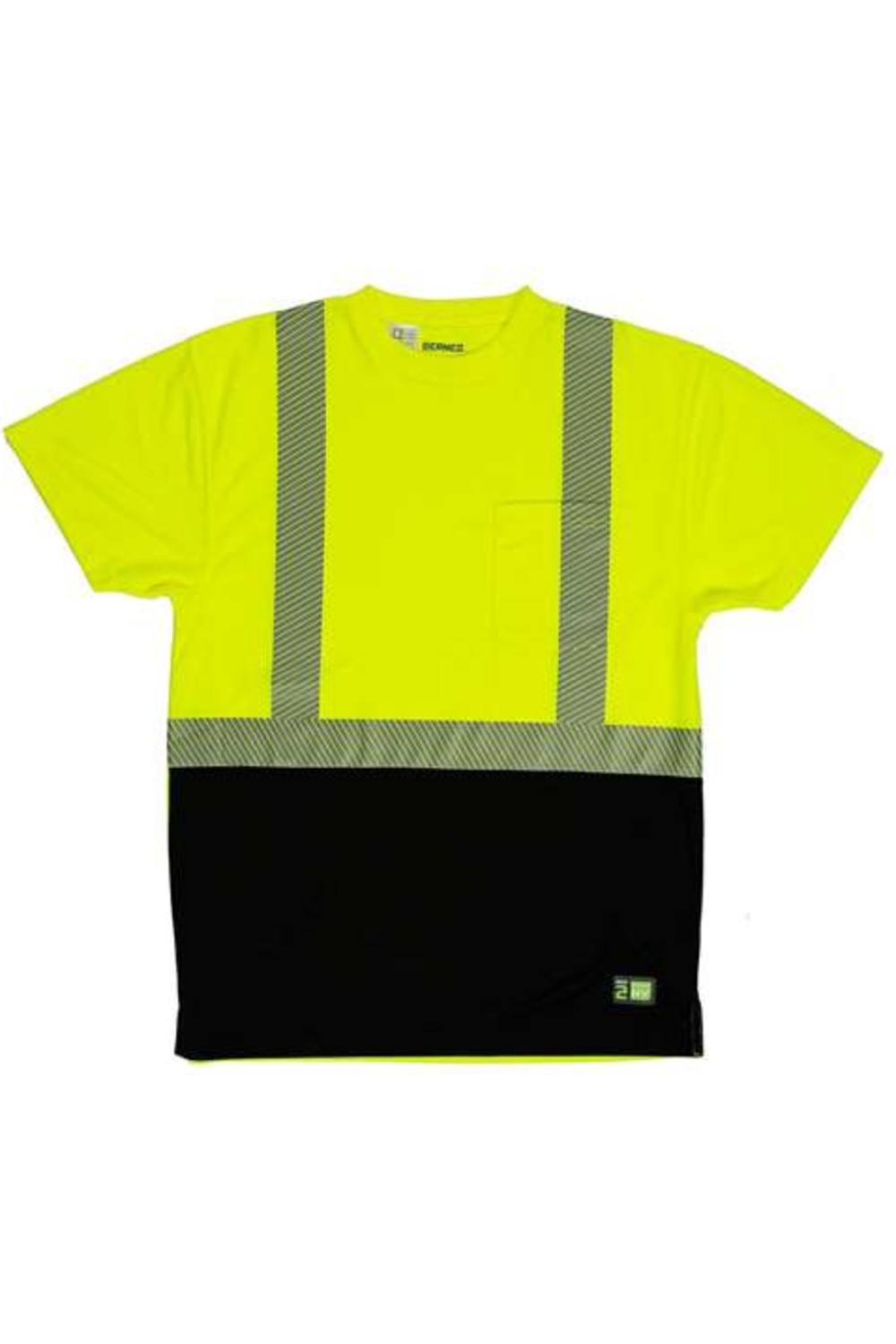 Berne Unisex Hi-Vis Class 2 Color Blocked Pocket T-Shirt for
