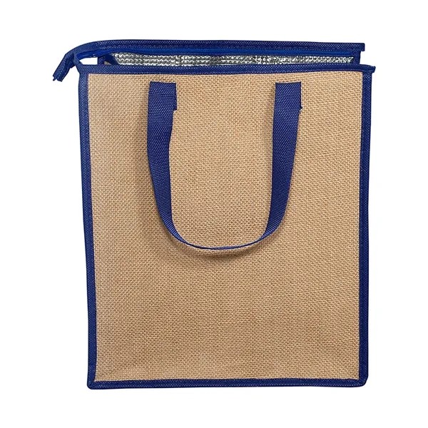 Prime Line Jute Lunch Cooler Tote Bag for