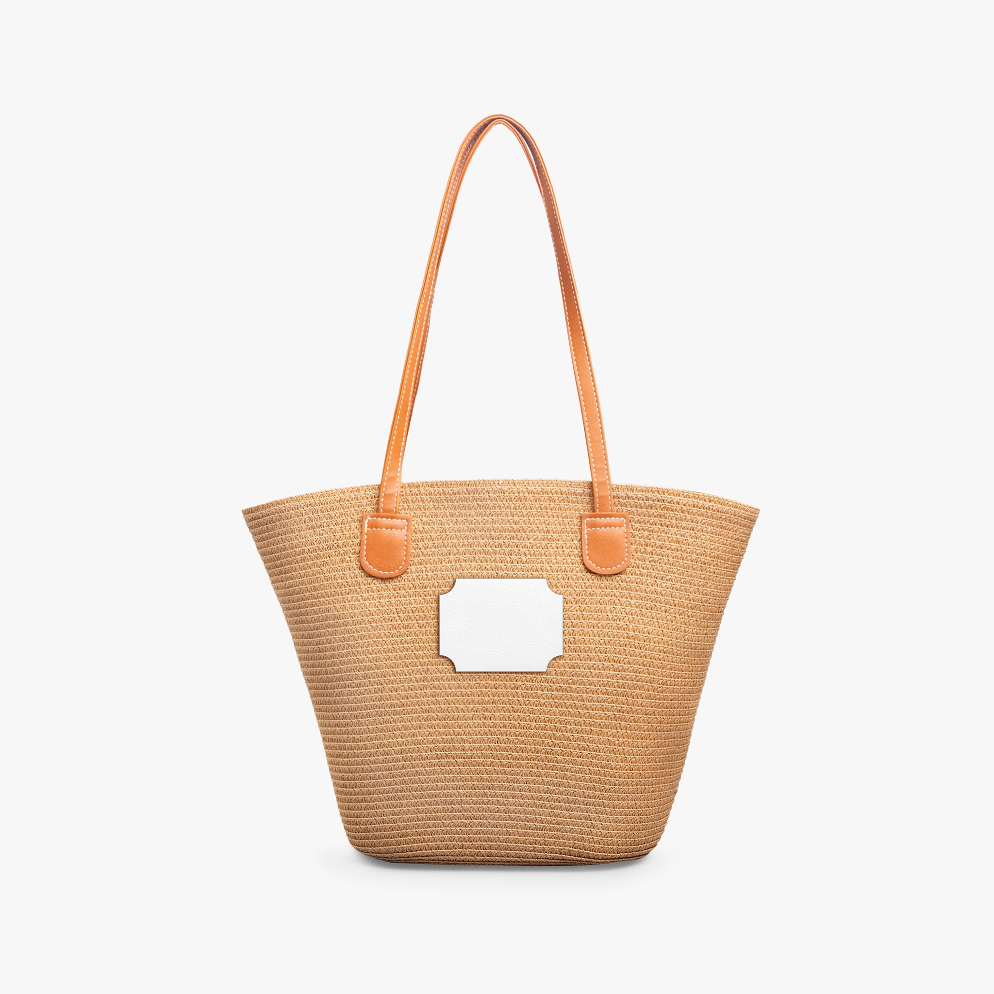 Summer Straw Tote Bag for