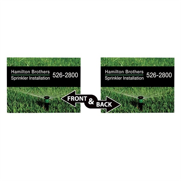 24" x 18" Corrugated Plastic Sign (Double-Sided) for