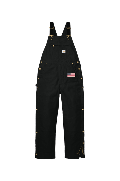 Carhartt Firm Duck Insulated Bib Overalls for