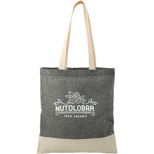 Split Recycled 5oz Cotton Twill Convention Tote for