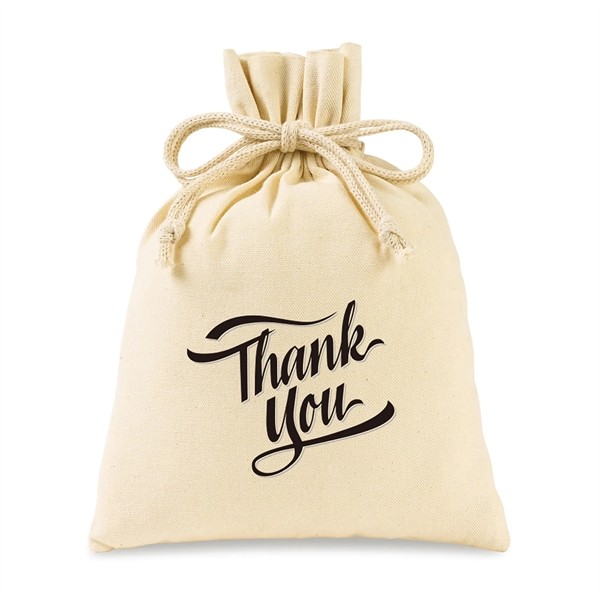 Canvas Drawstring Gift Bag- Medium for