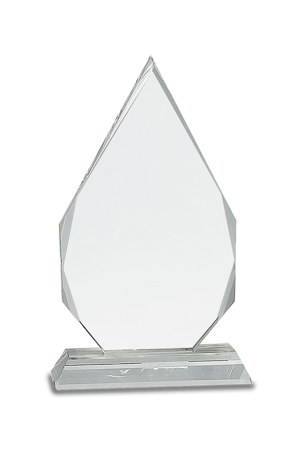 9" Crystal Diamond on Clear Pedestal Base for