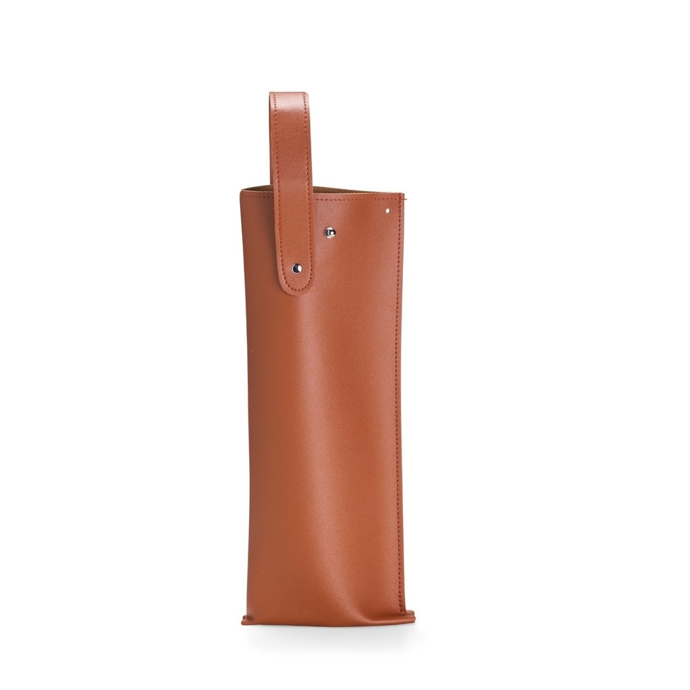 Faux Leather Wine Holder for