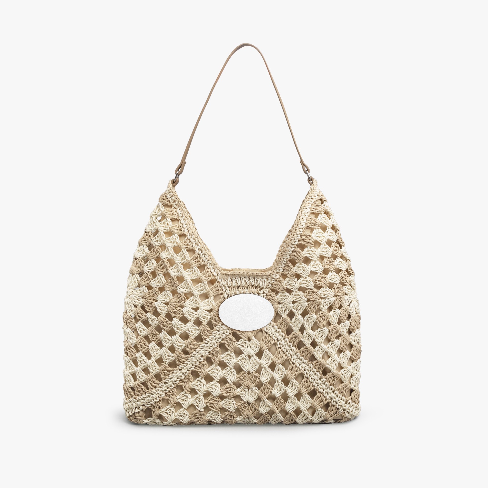 Crochet Straw Bag for