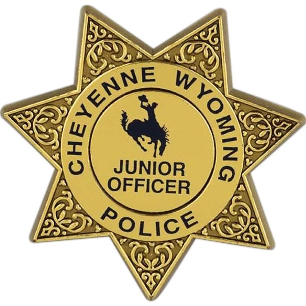 Plastic 7 Point Star Badge for
