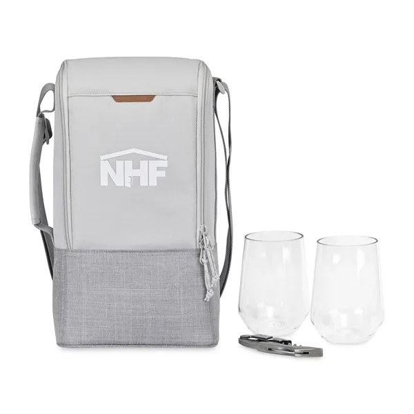 Parkview Recycled rPET Insulated Wine-to-Go Carry Tote for