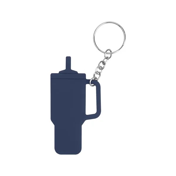 Intrepid Tumbler Shaped Silicone Key Ring for