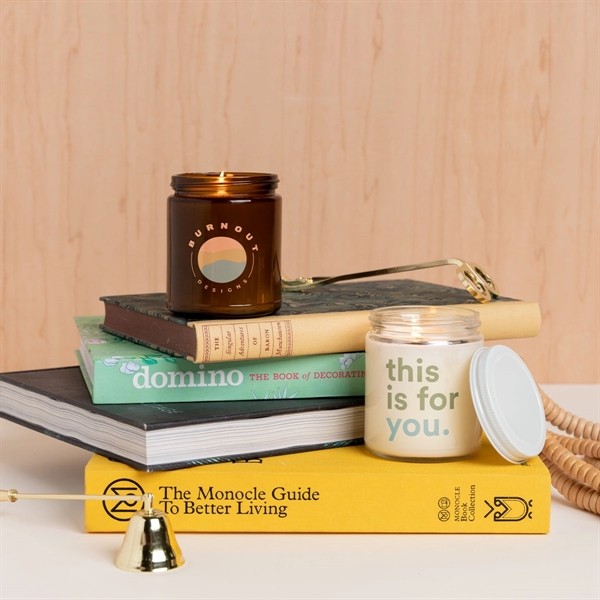 Glass Jar Candle with Lid - Direct Print for