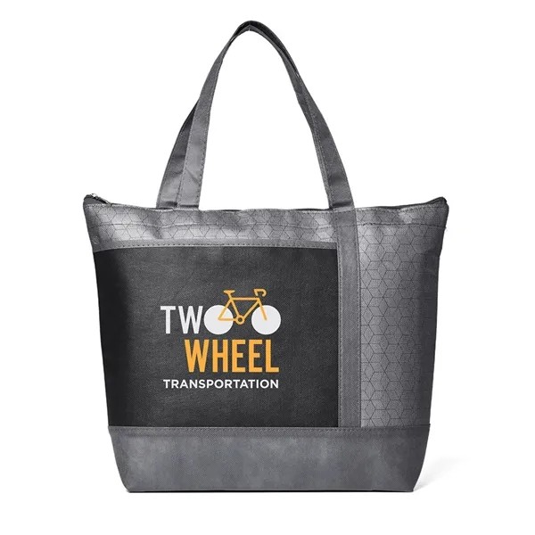 Hexagon Pattern Non-Woven Cooler Tote Bag for