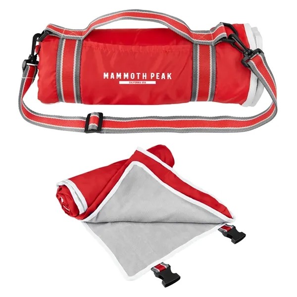 Riverside rPET Roll-Up Blanket With Carrying Handle for