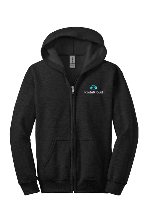 Youth Gildan Heavy Blend Full-Zip Hooded Sweatshirt for