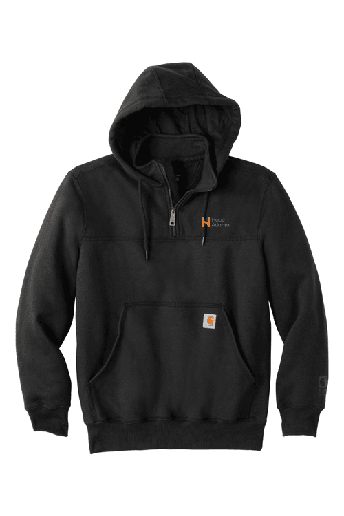Carhartt Rain Defender Paxton Heavyweight Hooded Zip Mock Sweatshirt for