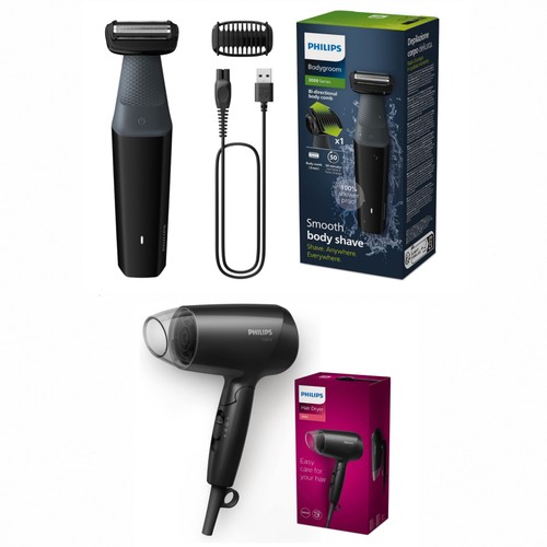 Philips Hair Dryer & Bodygroom Set for