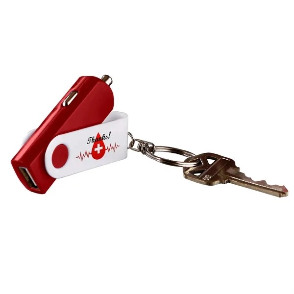 Key Chain USB Car Adaptor for