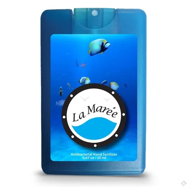 Credit Card Style Antibacterial Hand Sanitizer Spray for