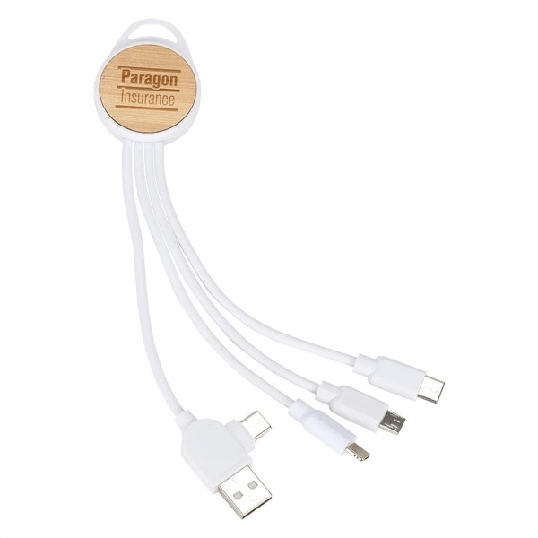 Bamboo 3-in-1 6- Charging Cable for