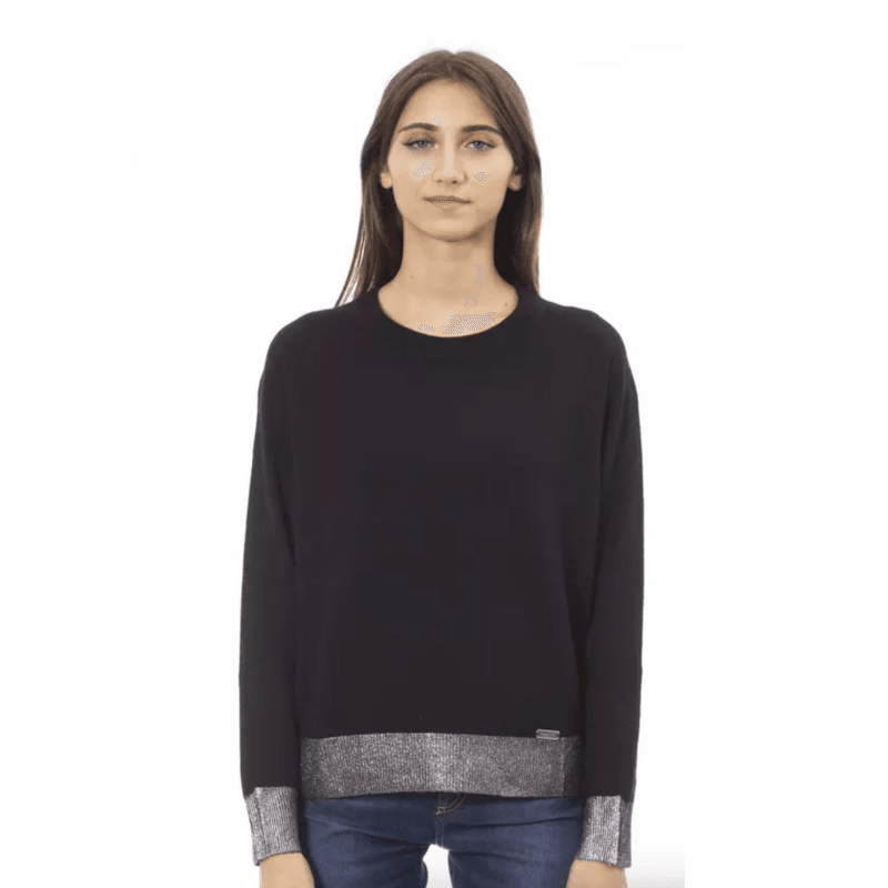 Baldinini Trend Black Wool Women Sweater for