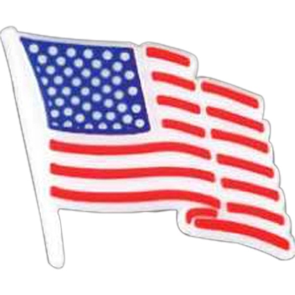 Plastic Flag Shaped Pin for