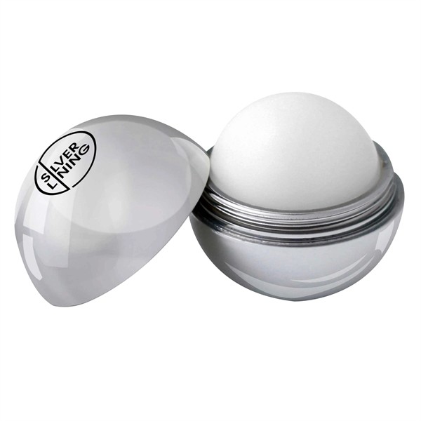 Metallic Finish Round Lip Balm for