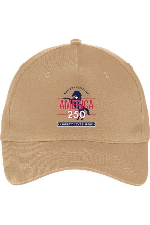 Port & Company Five-Panel Twill Cap for