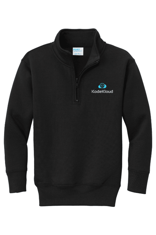 Port & Company Youth Core Fleece 1/4-Zip Pullover Sweatshirt for