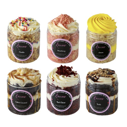 Cutie Cupcakes in a Jar (6) for