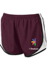 Maroon/ White/ Black