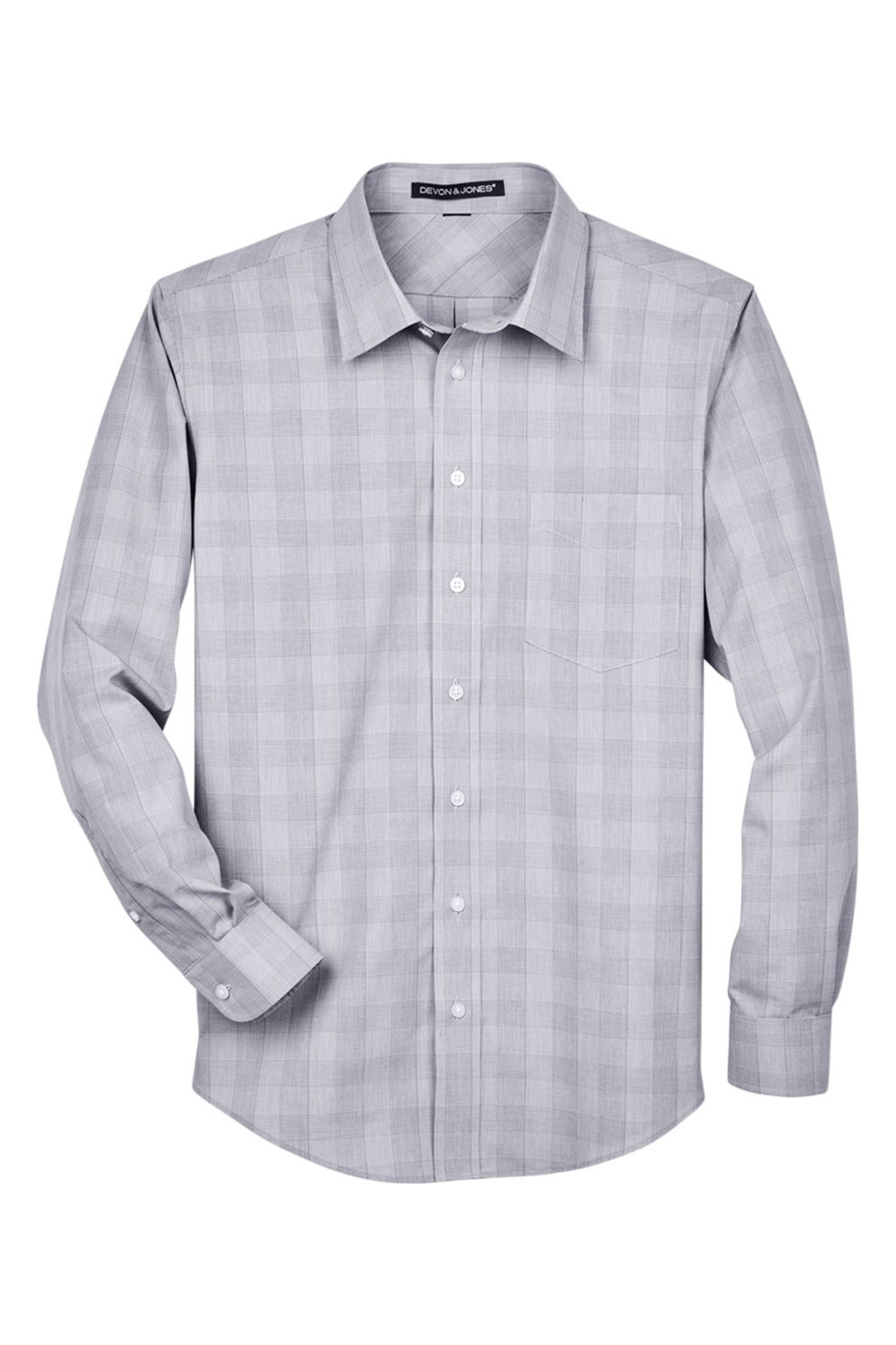 Devon & Jones Men's Crown Collection® Glen Plaid Woven Dress Shirt for