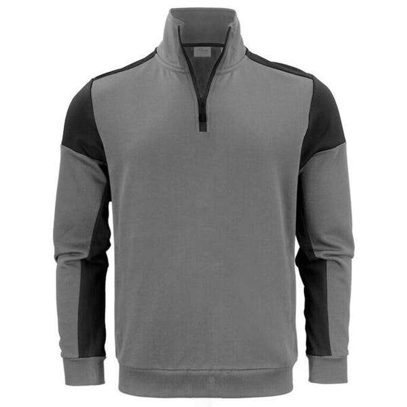 Bicolour 1/4 Zip Sweatshirt for
